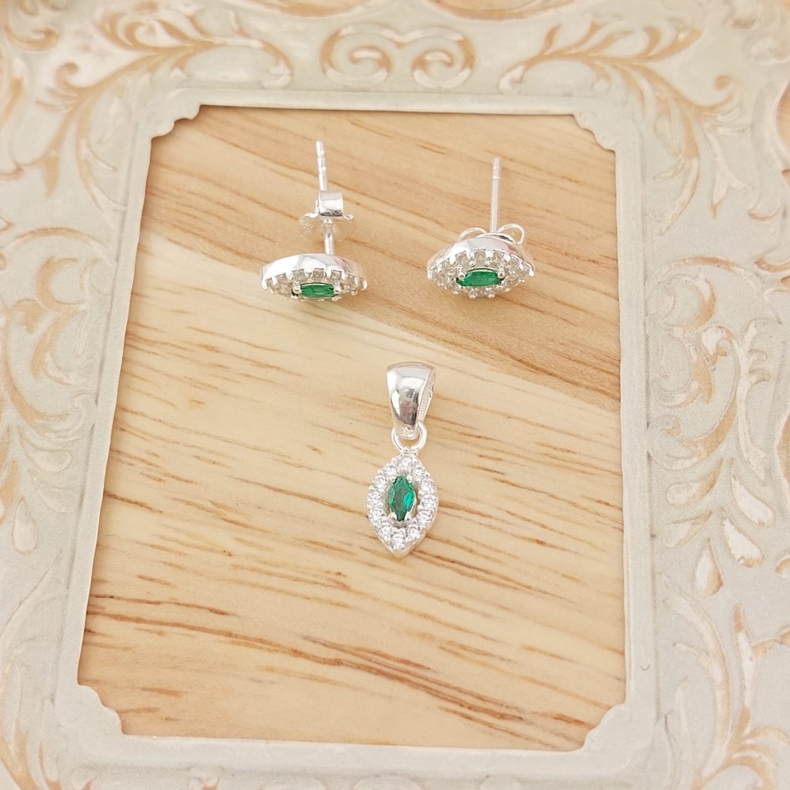 Juego Dama Plata 925 26316