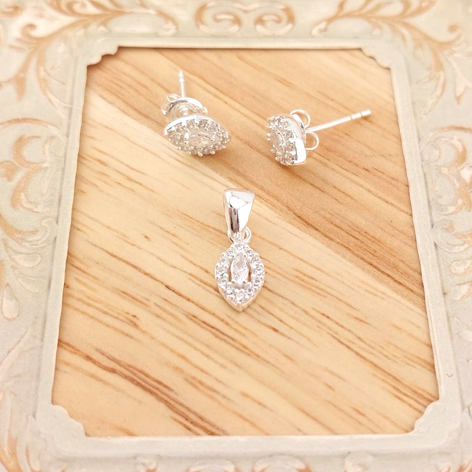 Juego Dama Plata 925 26318