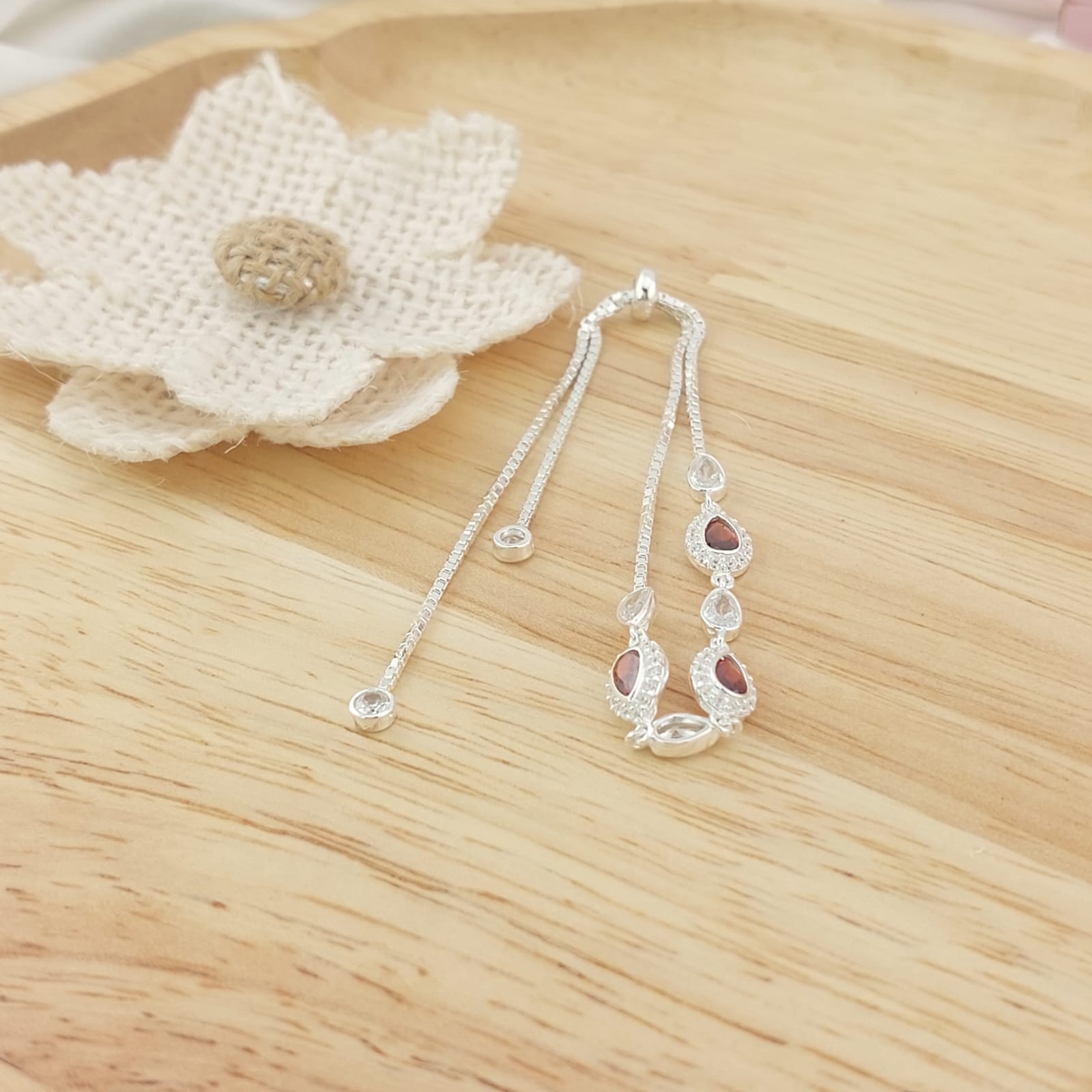 Pulsera Ajustable Dama Plata 925 26307