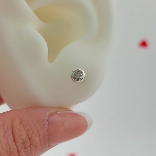 Chispas Biselado 4mm Plata 925 26581