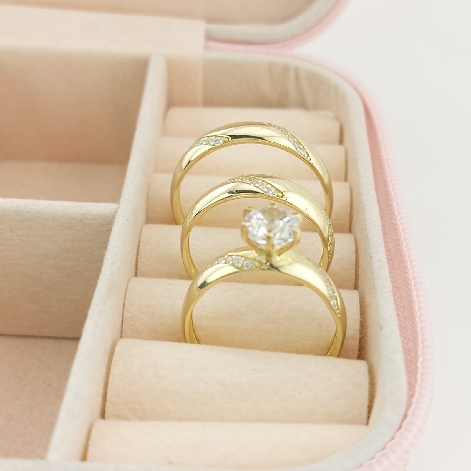 Anillos Trío Matrimonio Oro 10k 5.1g 26618