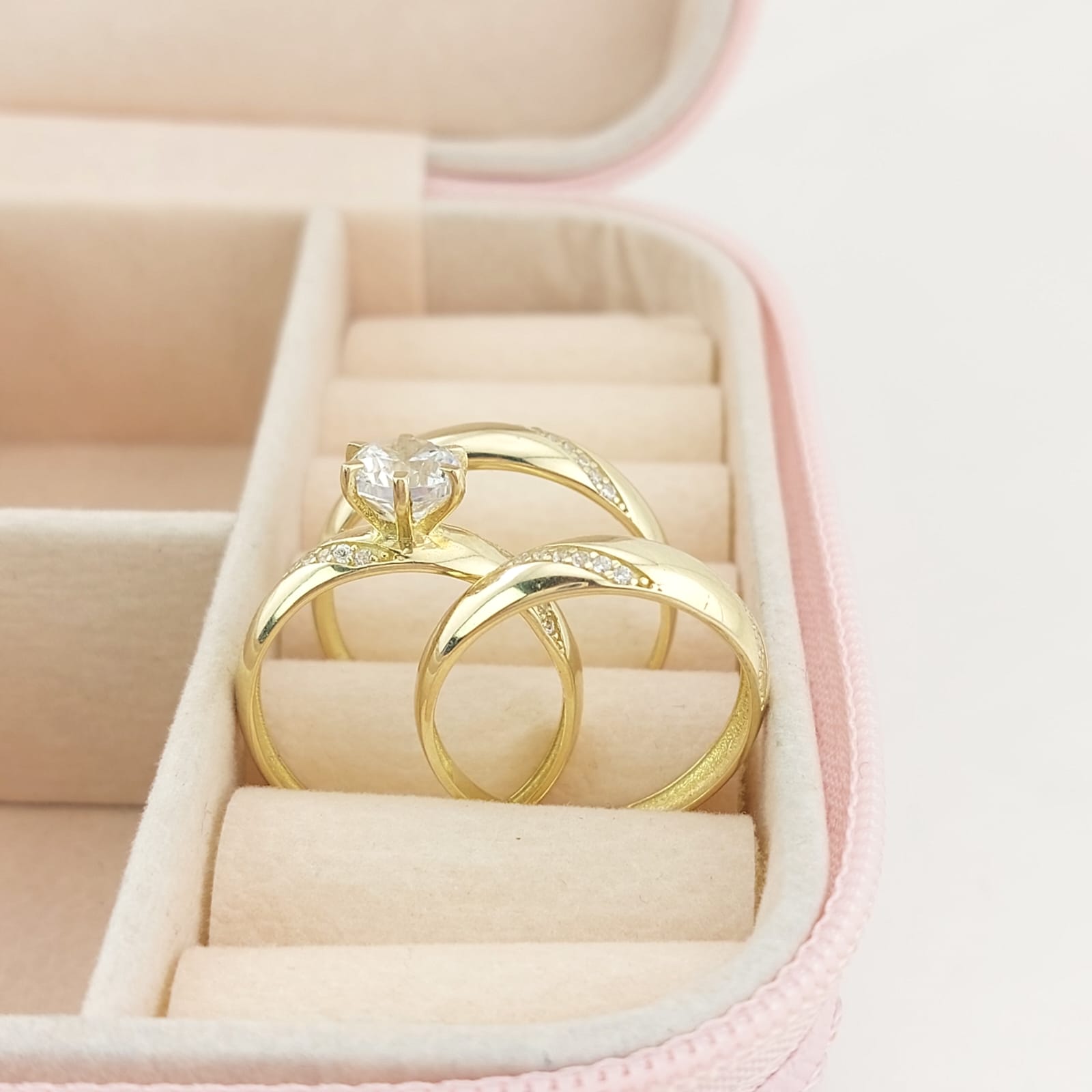 Anillos Trío Matrimonio Oro 10k 5.1g 26618