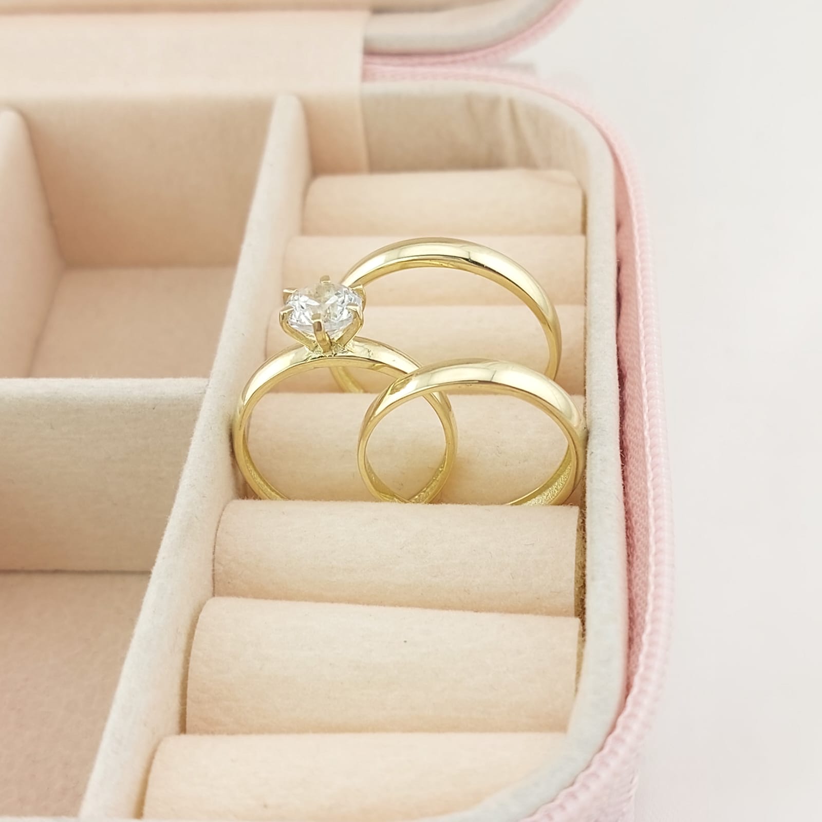 Anillos Trío Matrimonio Oro 10k 3.7g 26620