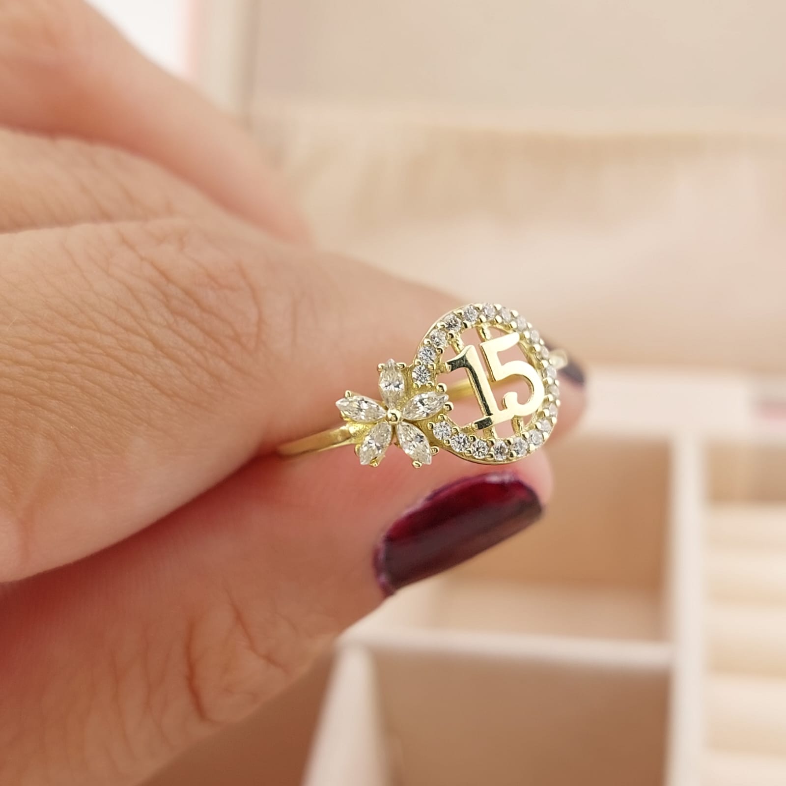Anillo 15 Años Oro 10k 26632