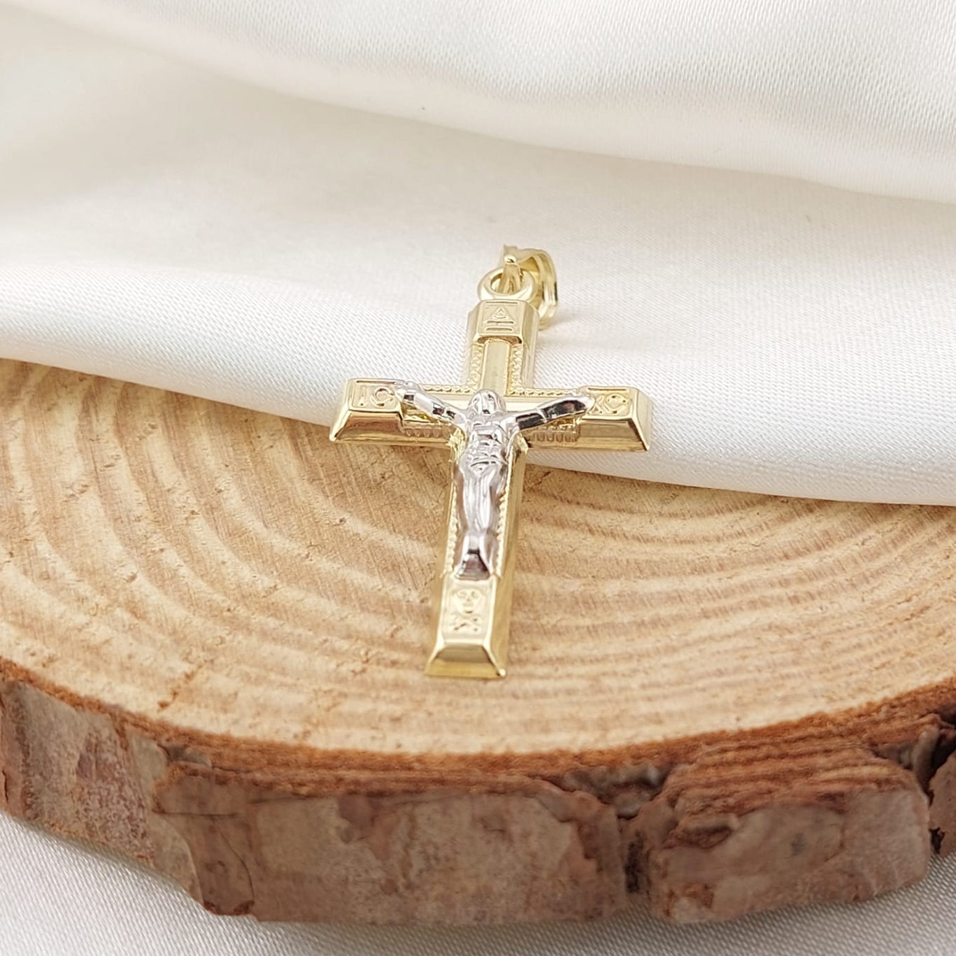 Dije Cruz 32mm Oro 10k 26659