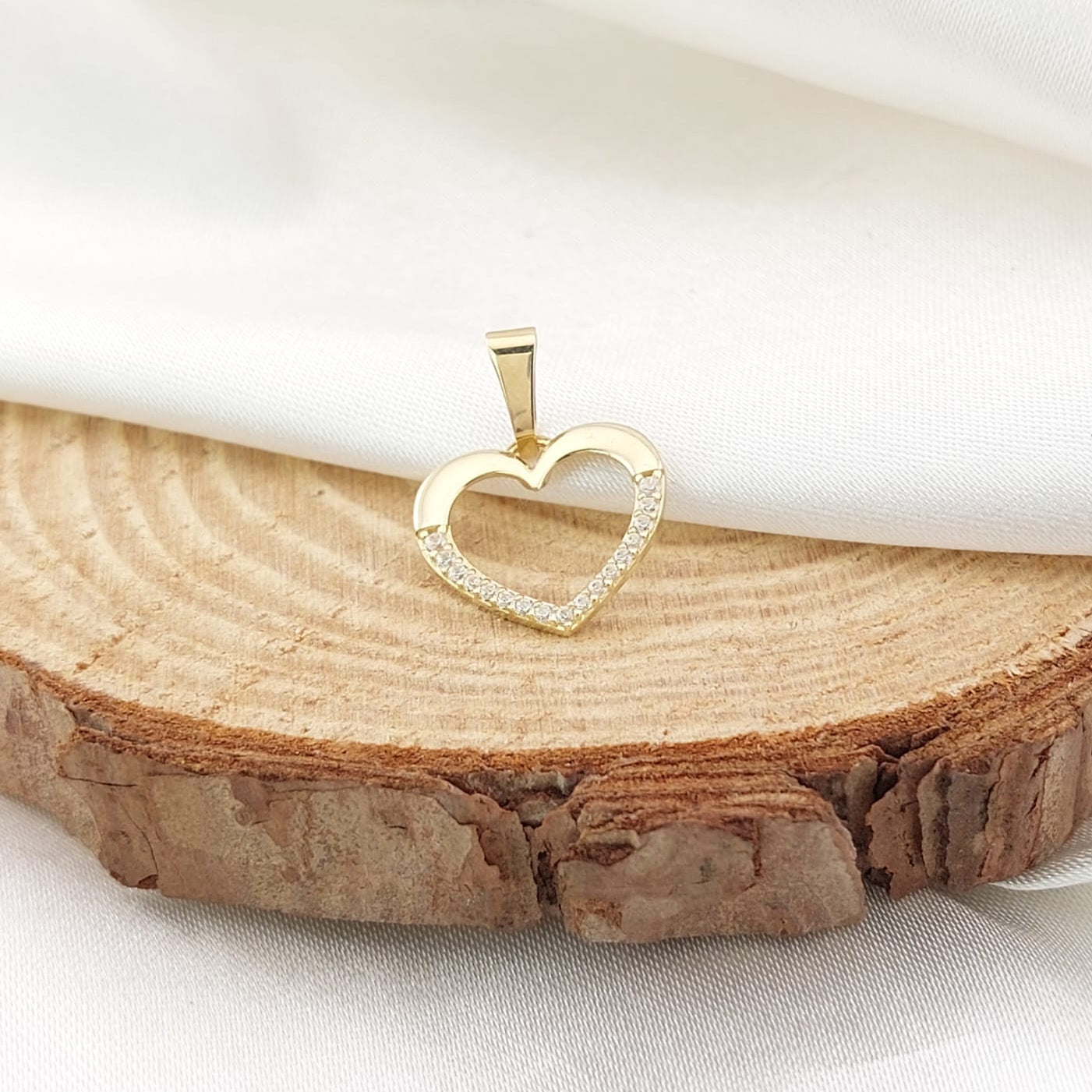 Dije Corazón 15mm Oro 10k 26651