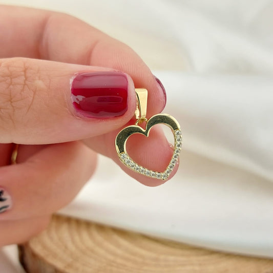 Dije Corazón 15mm Oro 10k 26651