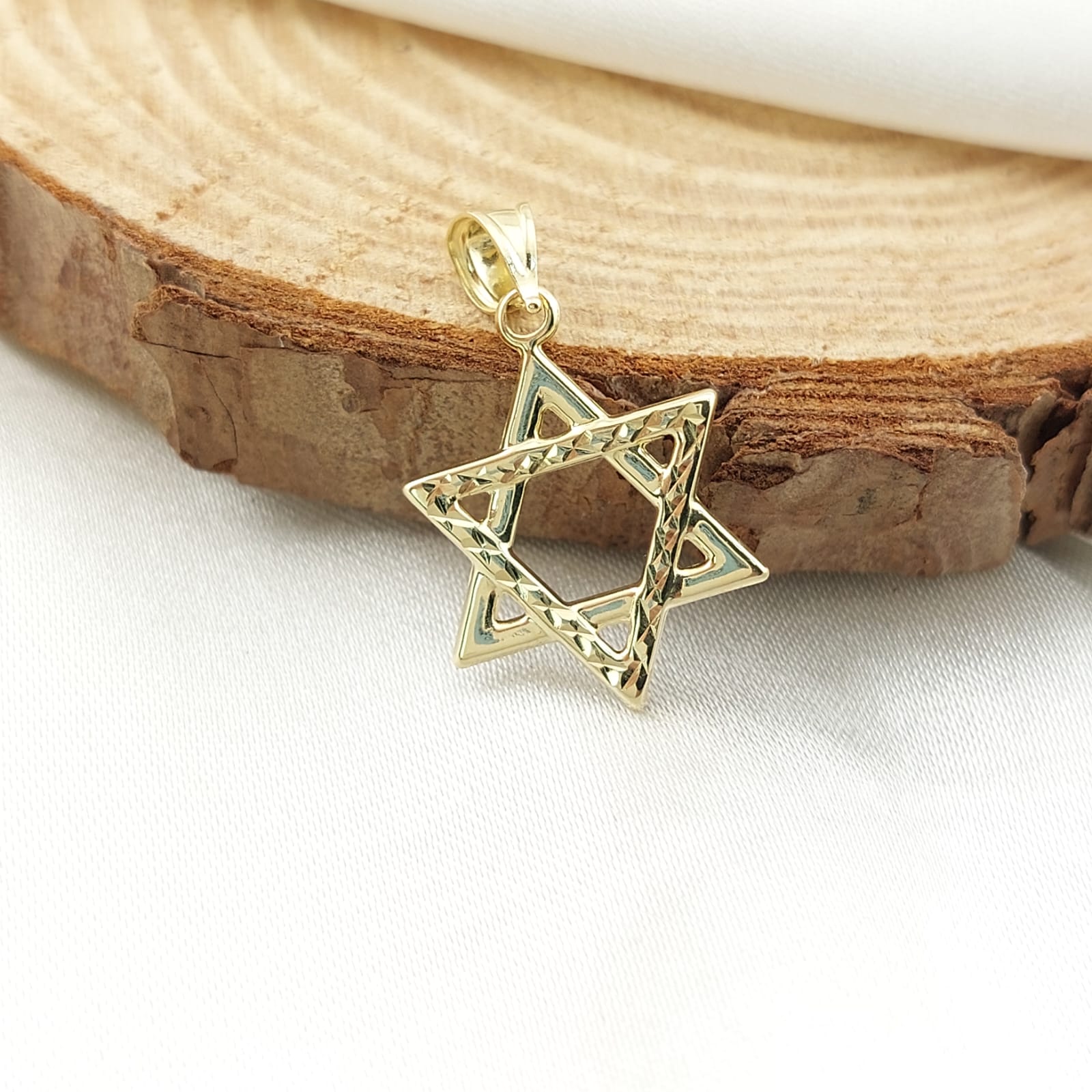 Dije Estrella David 16mm Oro 10k 26663