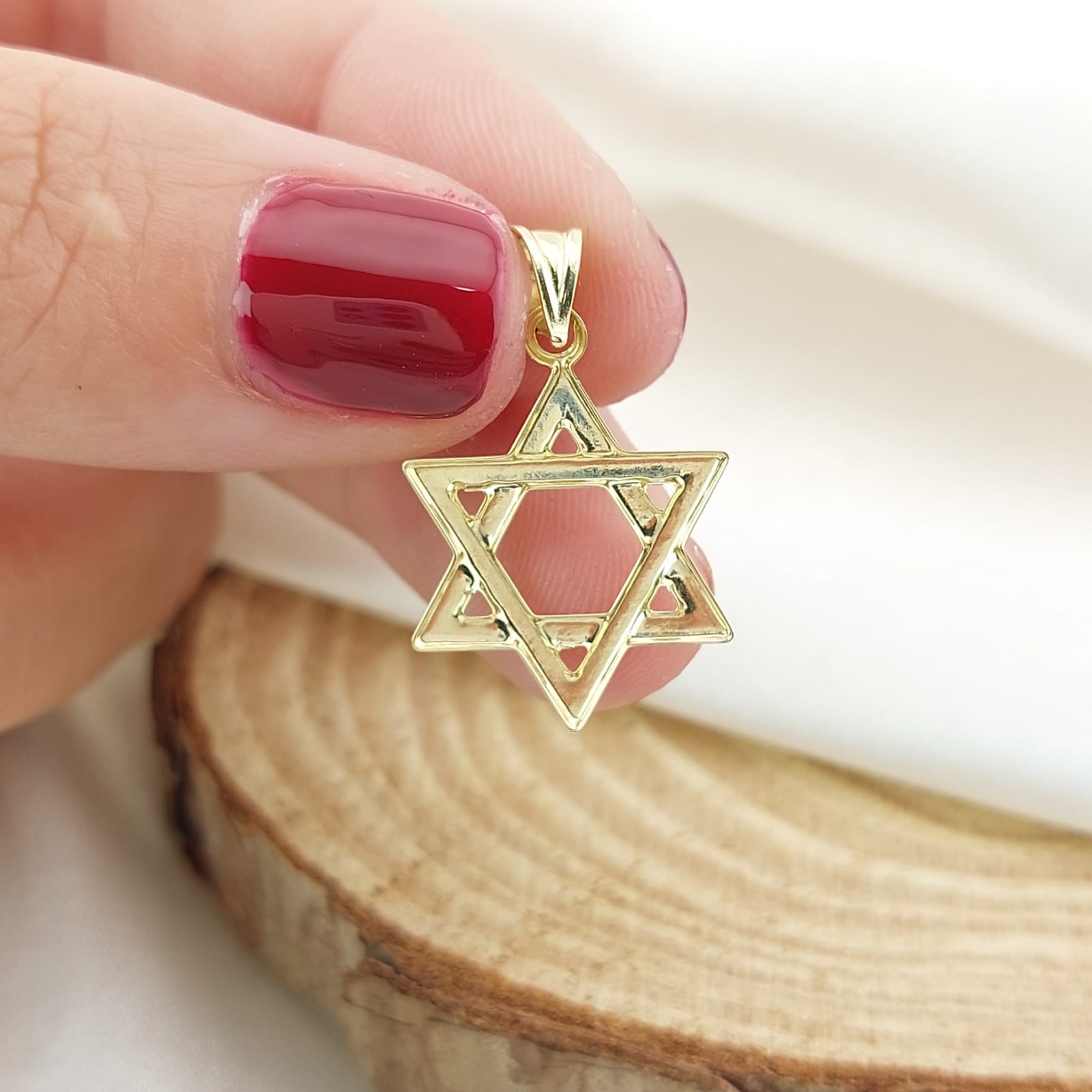 Dije Estrella David 16mm Oro 10k 26663