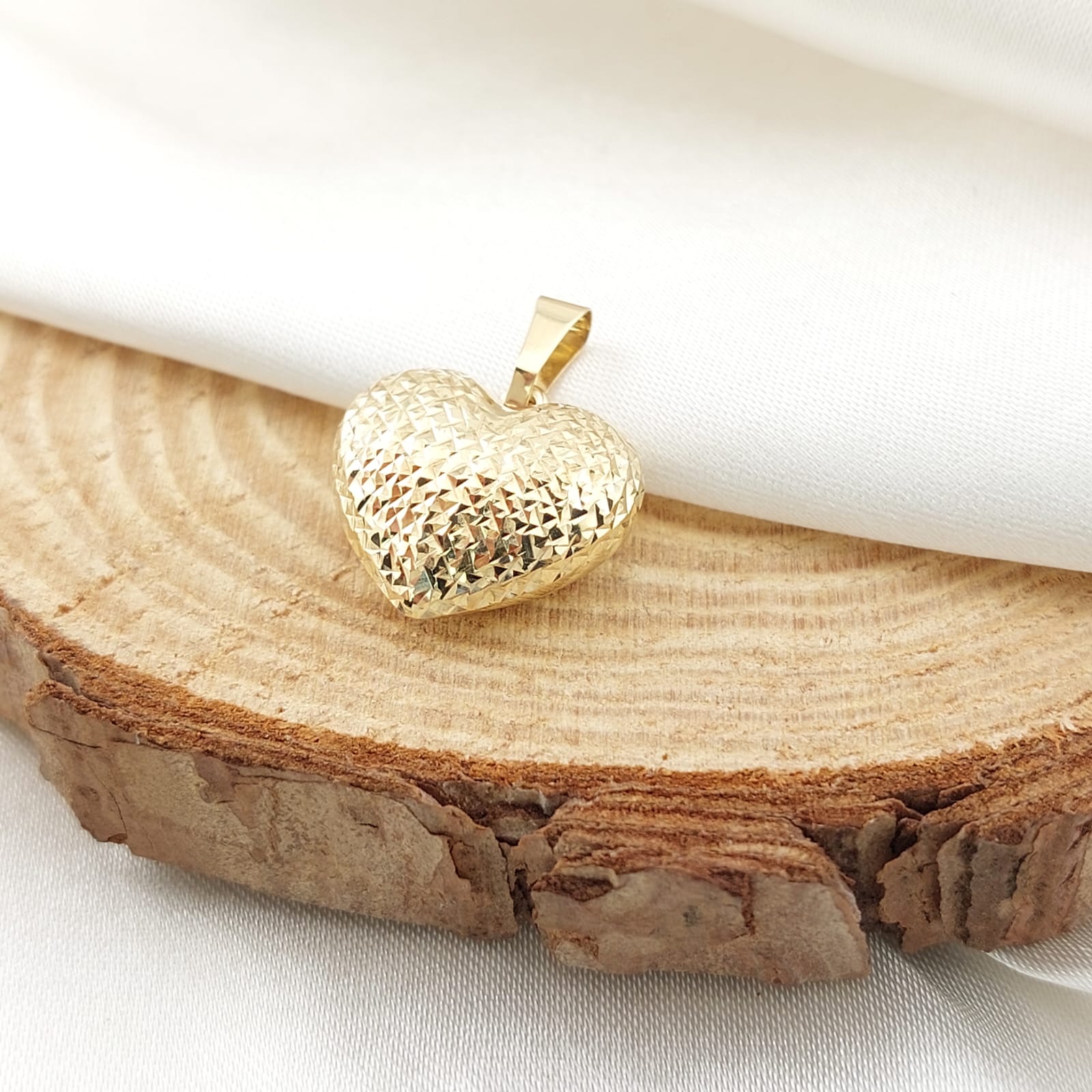 Dije Corazón 17mm Oro 10k 26652