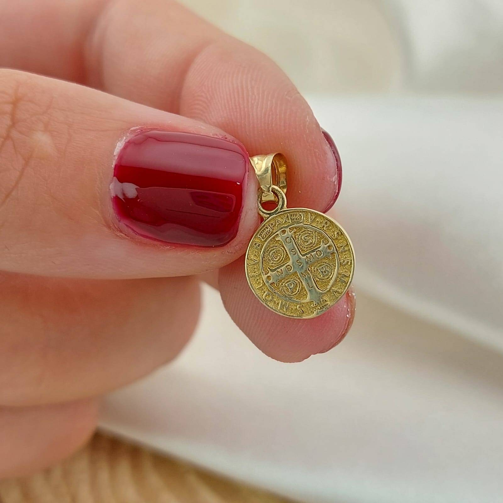 Dije San Benito 10mm Oro 10k 26643