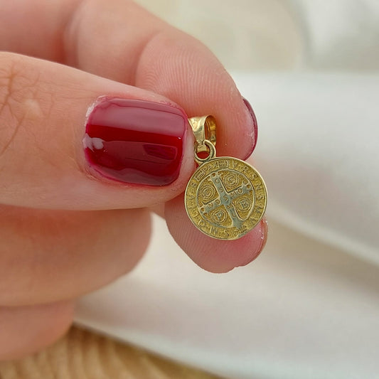 Dije San Benito 10mm Oro 10k 26643