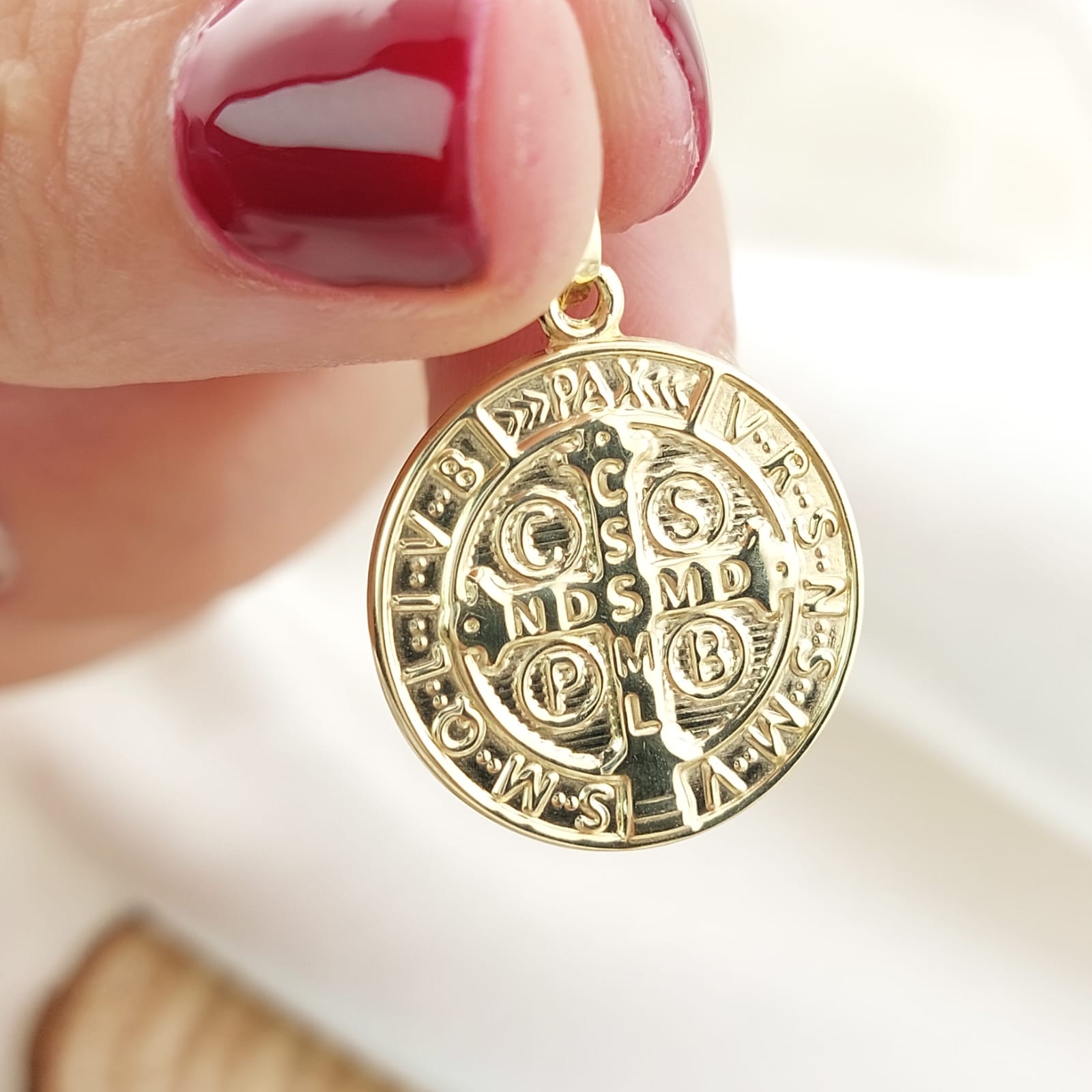 Dije San Benito 18mm Oro 10k 26645