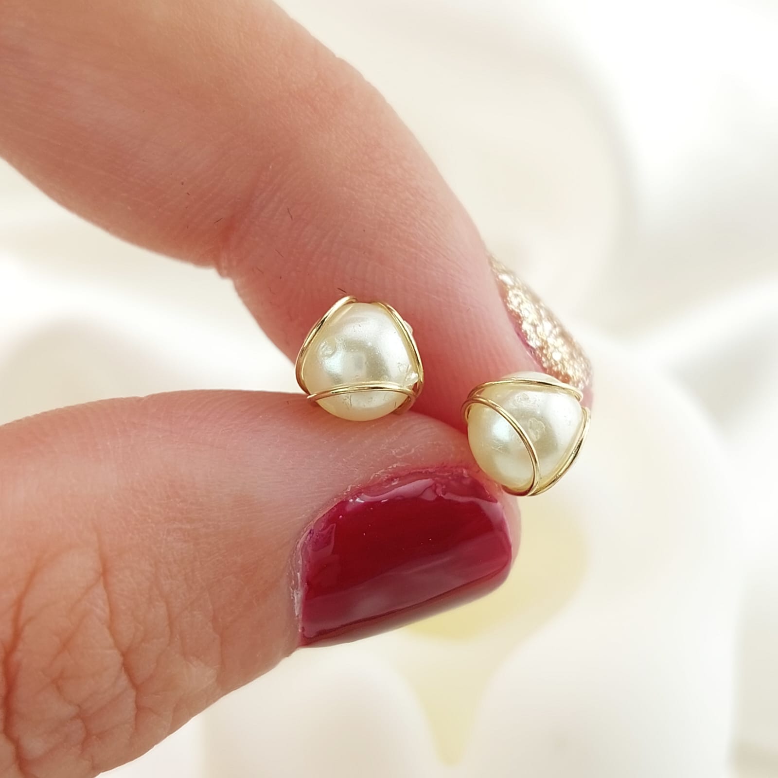 Dormilones Perla 6mm Oro 10k 26678