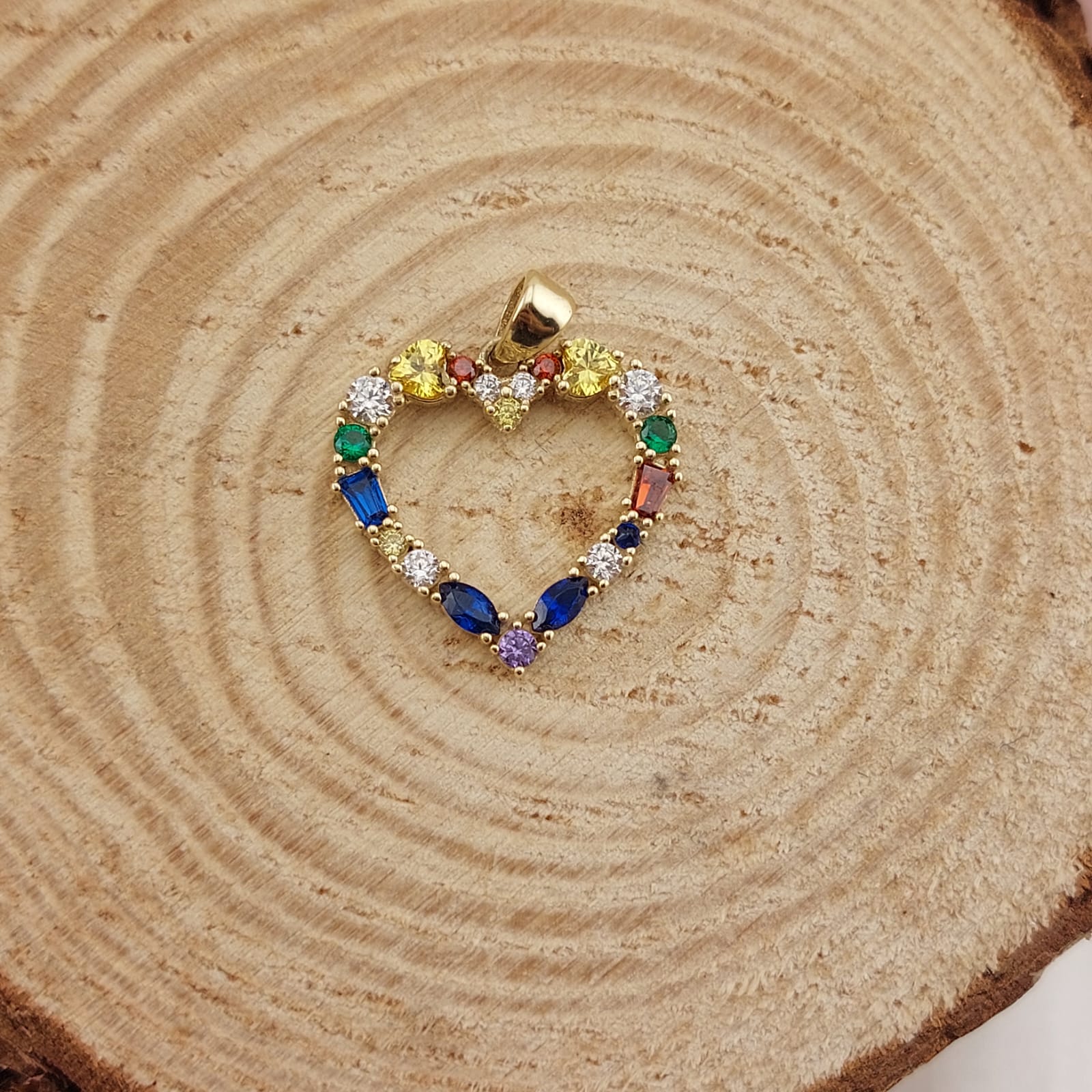 Dije Corazón 18mm Oro 10k 19711