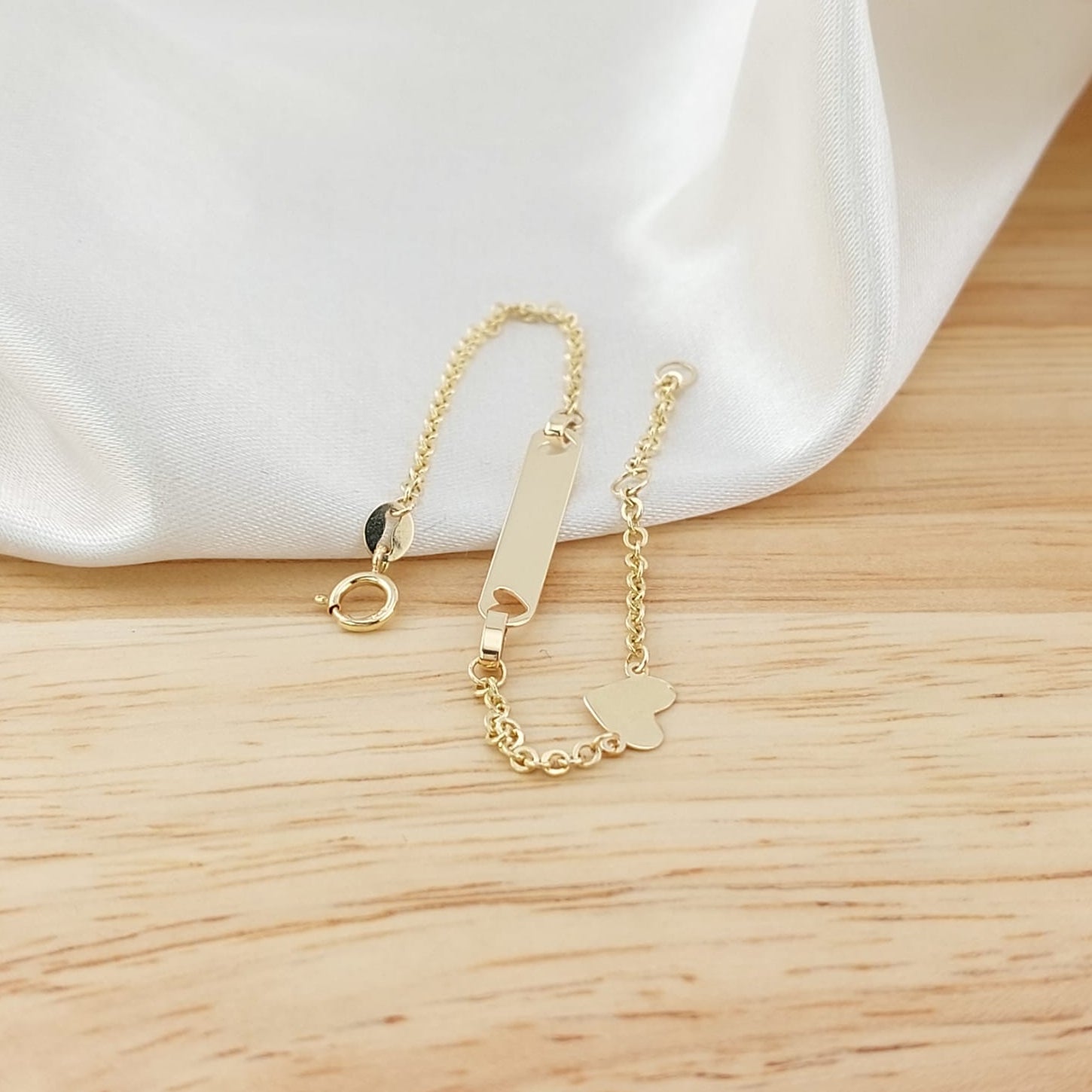 Pulsera Placa 15.5cm Oro 10k 26688
