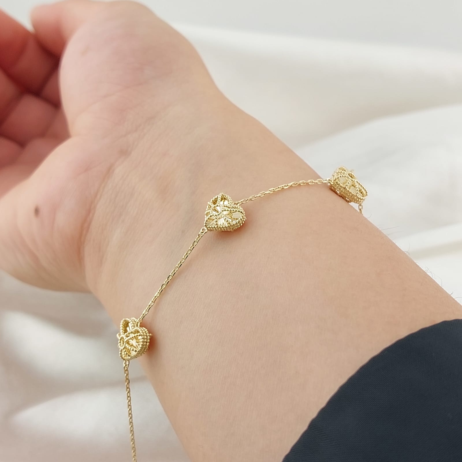 Pulsera 16.5/18.5cm Oro 10k 26696