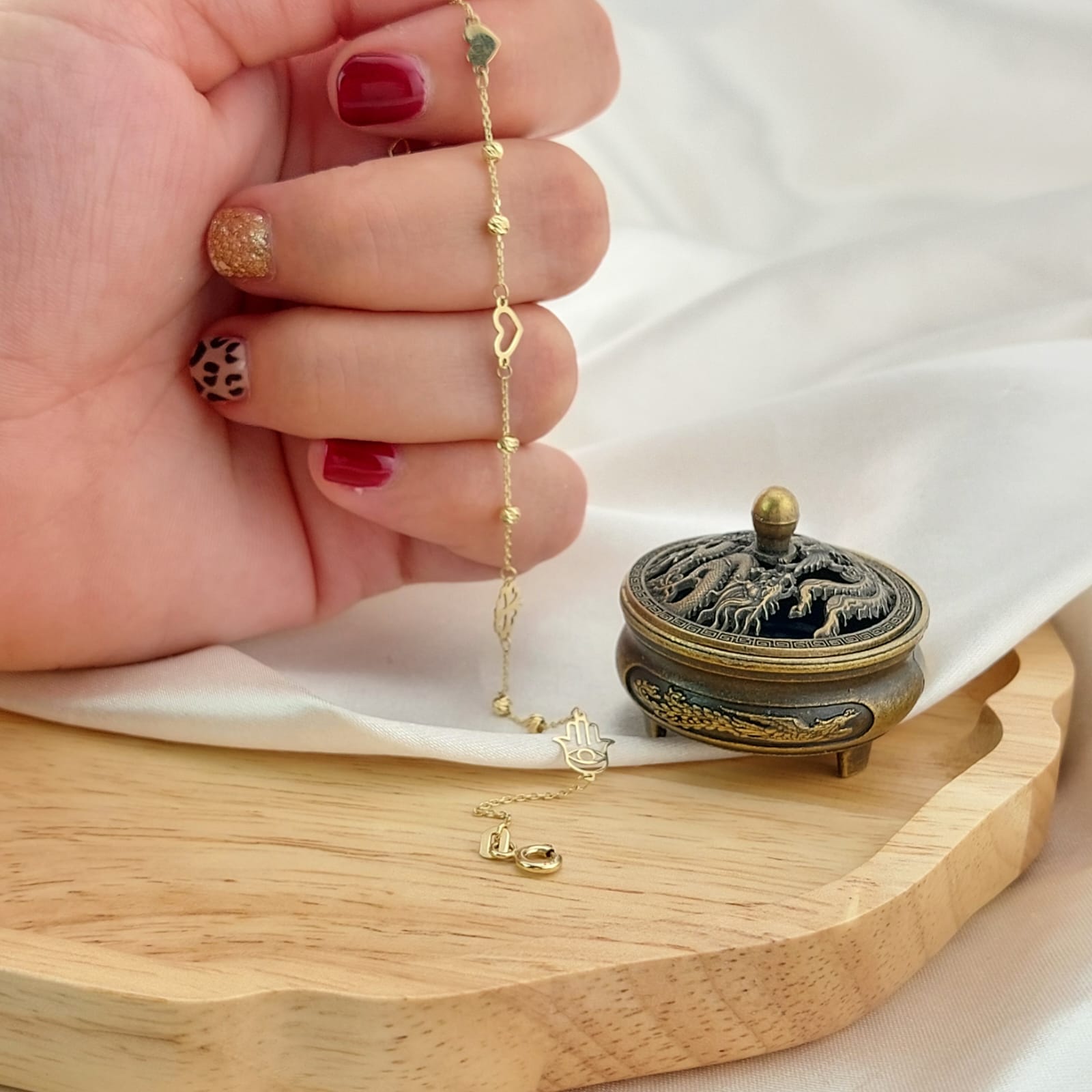 Pulsera 16.5/18.5cm Oro 10k 26693