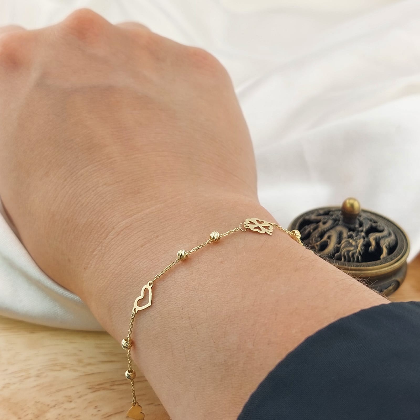 Pulsera 16.5/18.5cm Oro 10k 26693