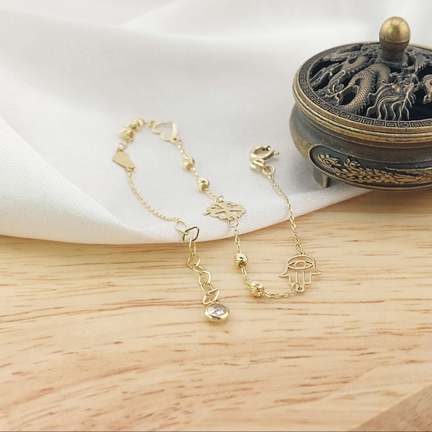 Pulsera 16.5/18.5cm Oro 10k 26693