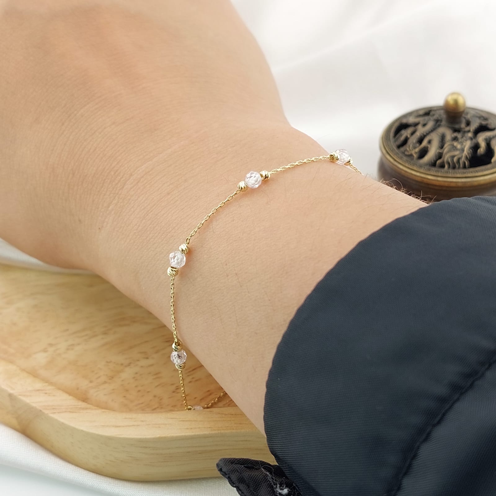 Pulsera 18cm Oro 10k 26692