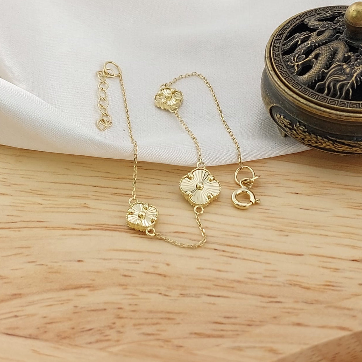 Pulsera 17.5/19.5cm Oro 10k 26695