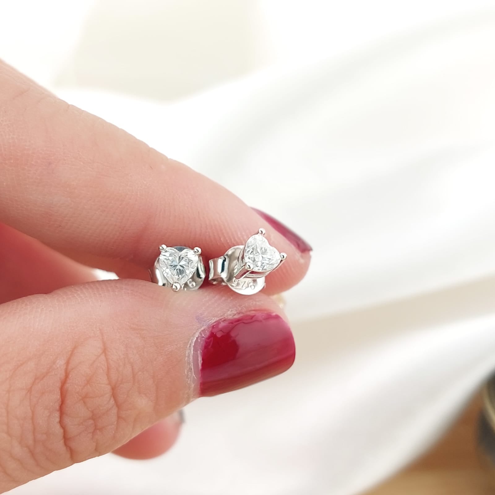 Aretes 4mm Moissanite 0.6CT VVS1 Plata 925 26745