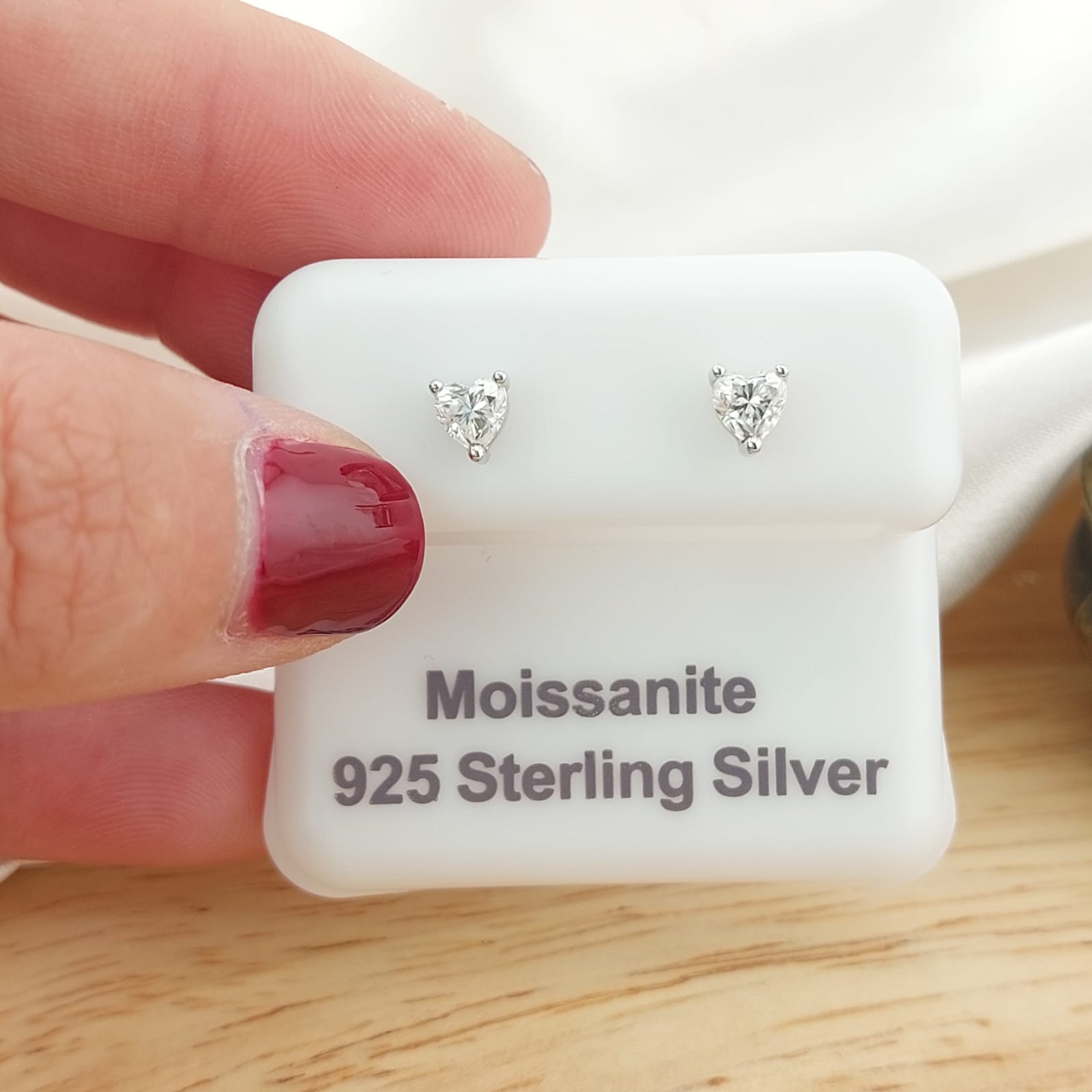 Aretes 4mm Moissanite 0.6CT VVS1 Plata 925 26745