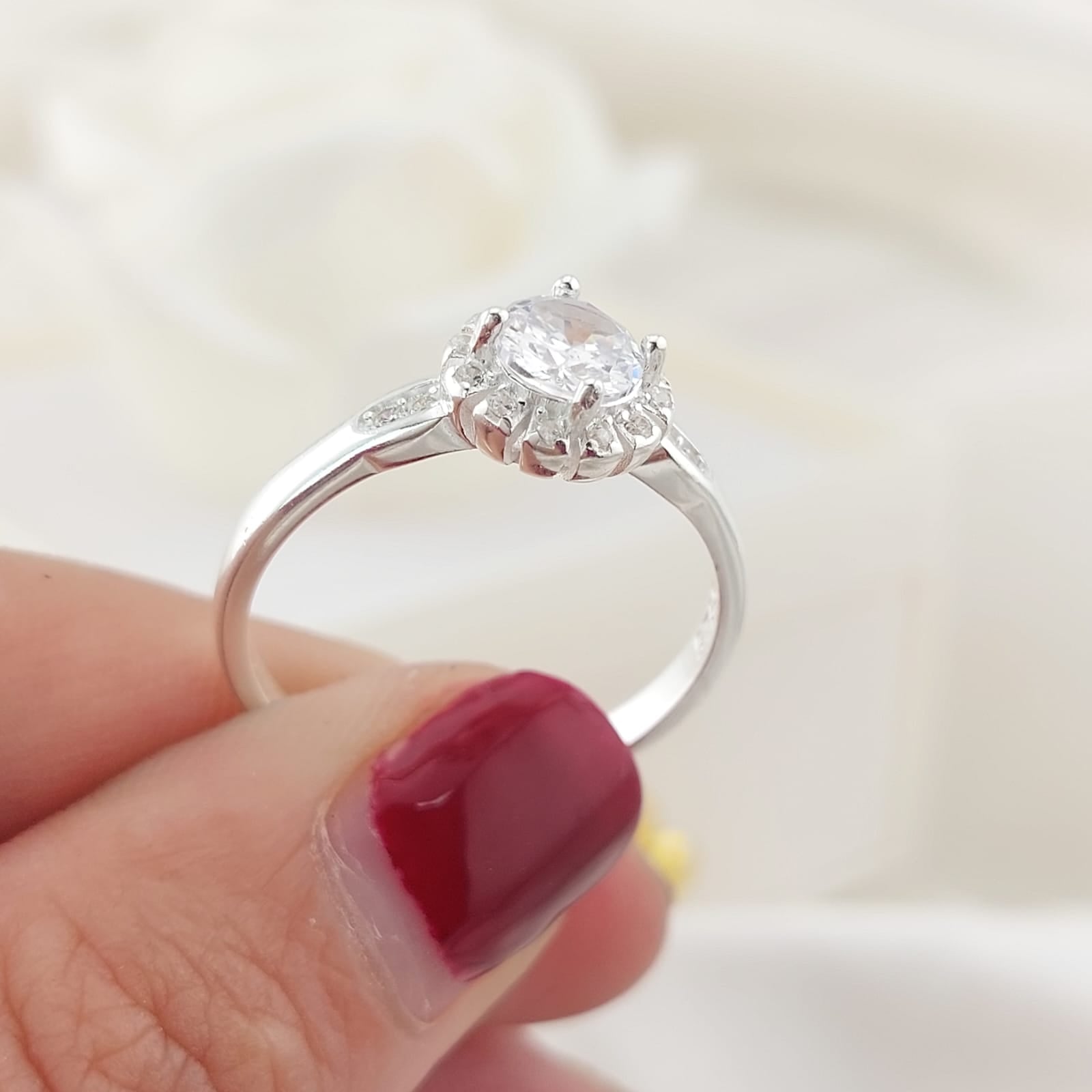 Anillo Compromiso CZ 5mm 2.7g Plata 925 26871