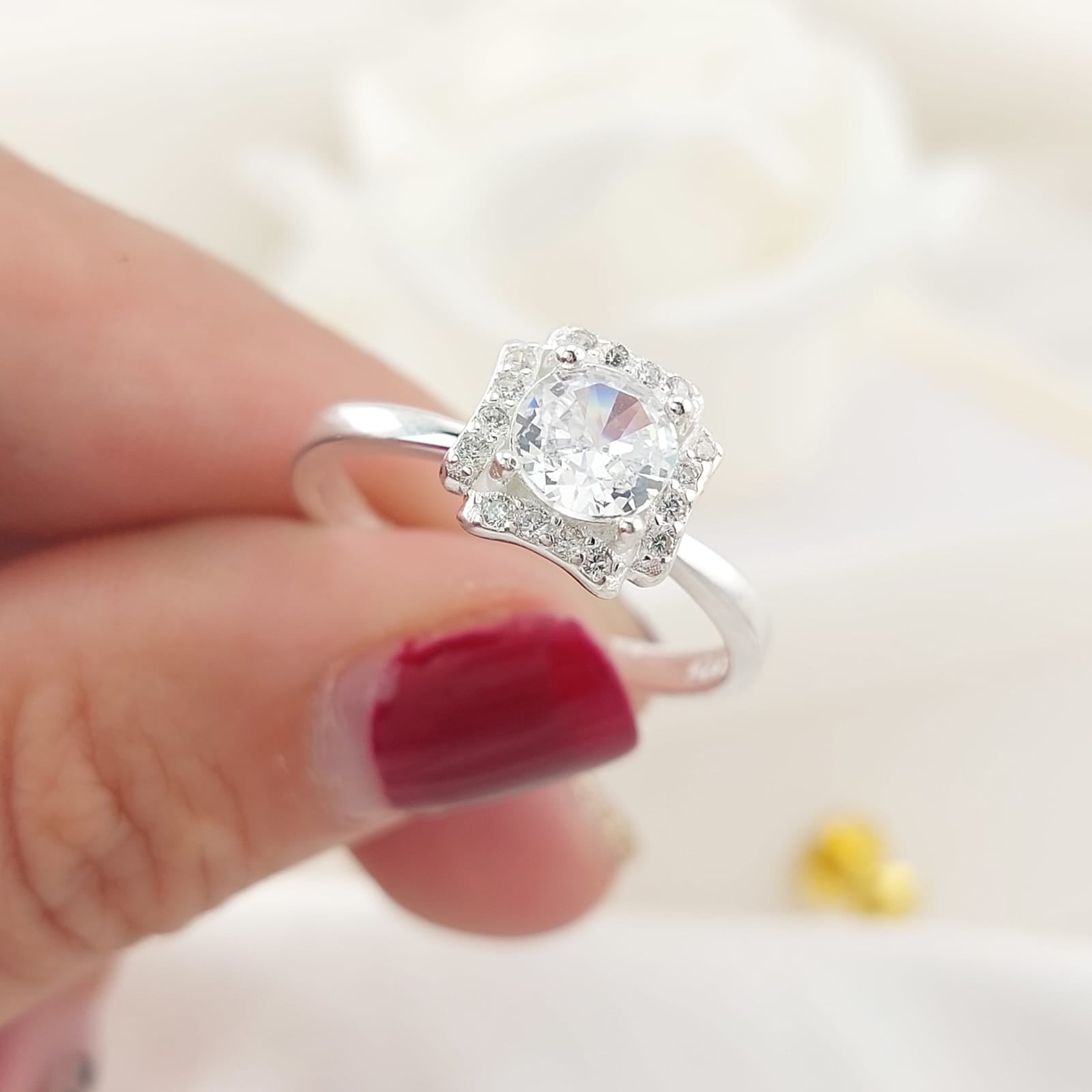 Anillo Compromiso 3.0g Plata 925 26861