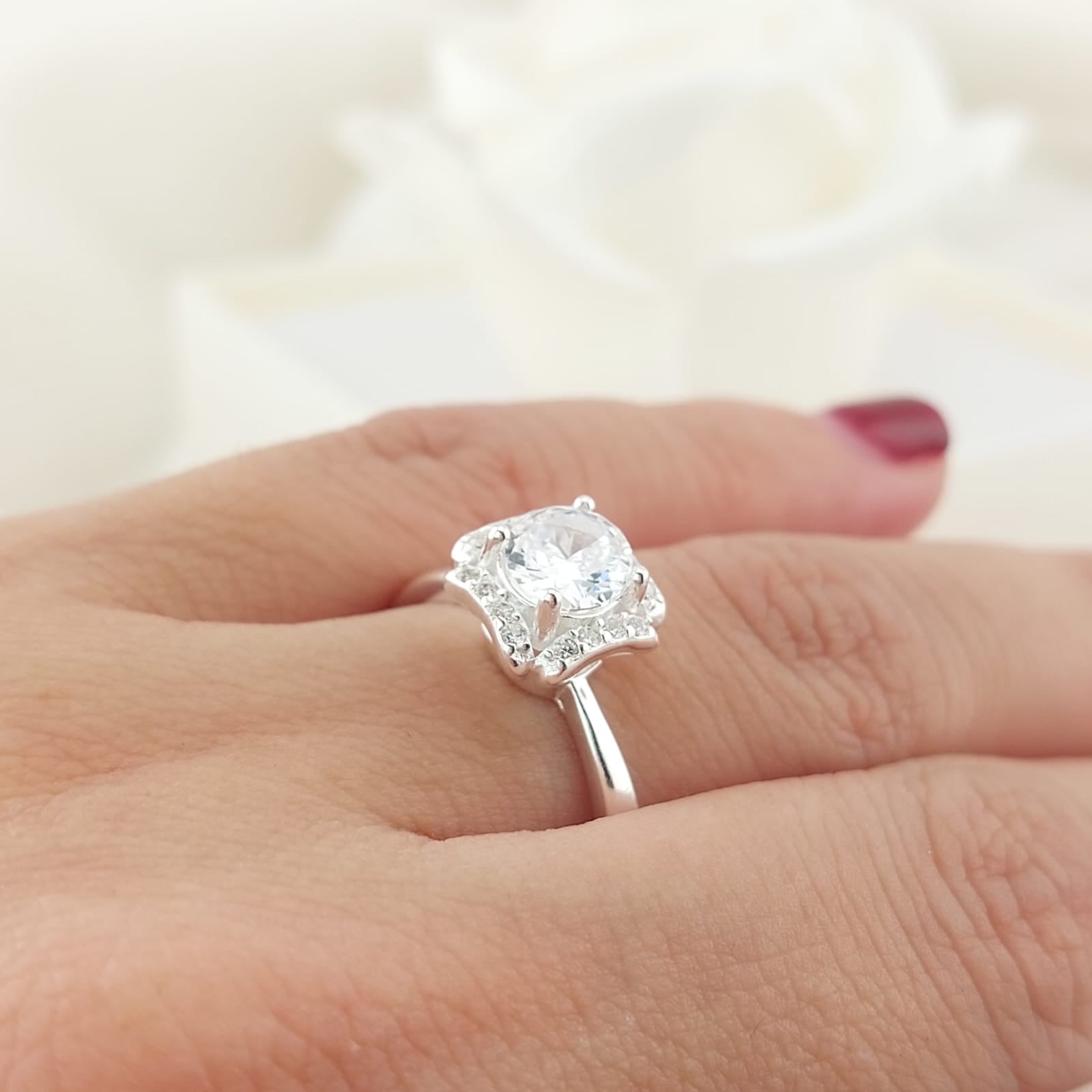 Anillo Compromiso 3.0g Plata 925 26861