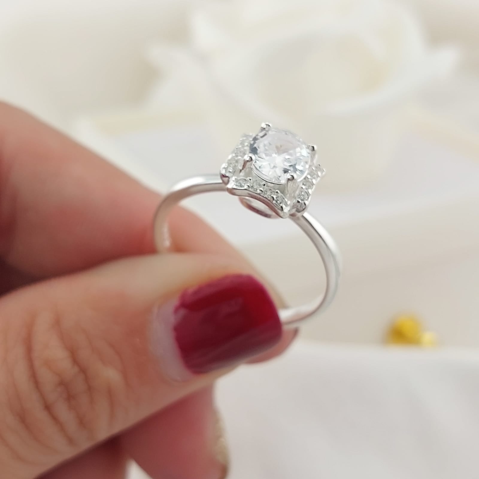 Anillo Compromiso 3.0g Plata 925 26861