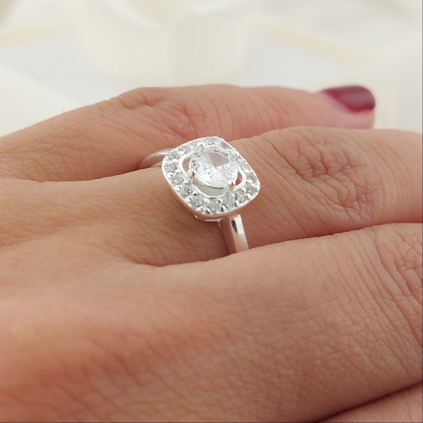 Anillo Compromiso CZ 5mm Plata 925 26863