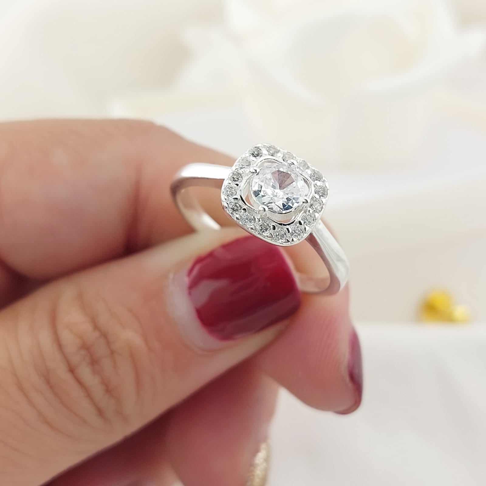 Anillo Compromiso CZ 5mm Plata 925 26863