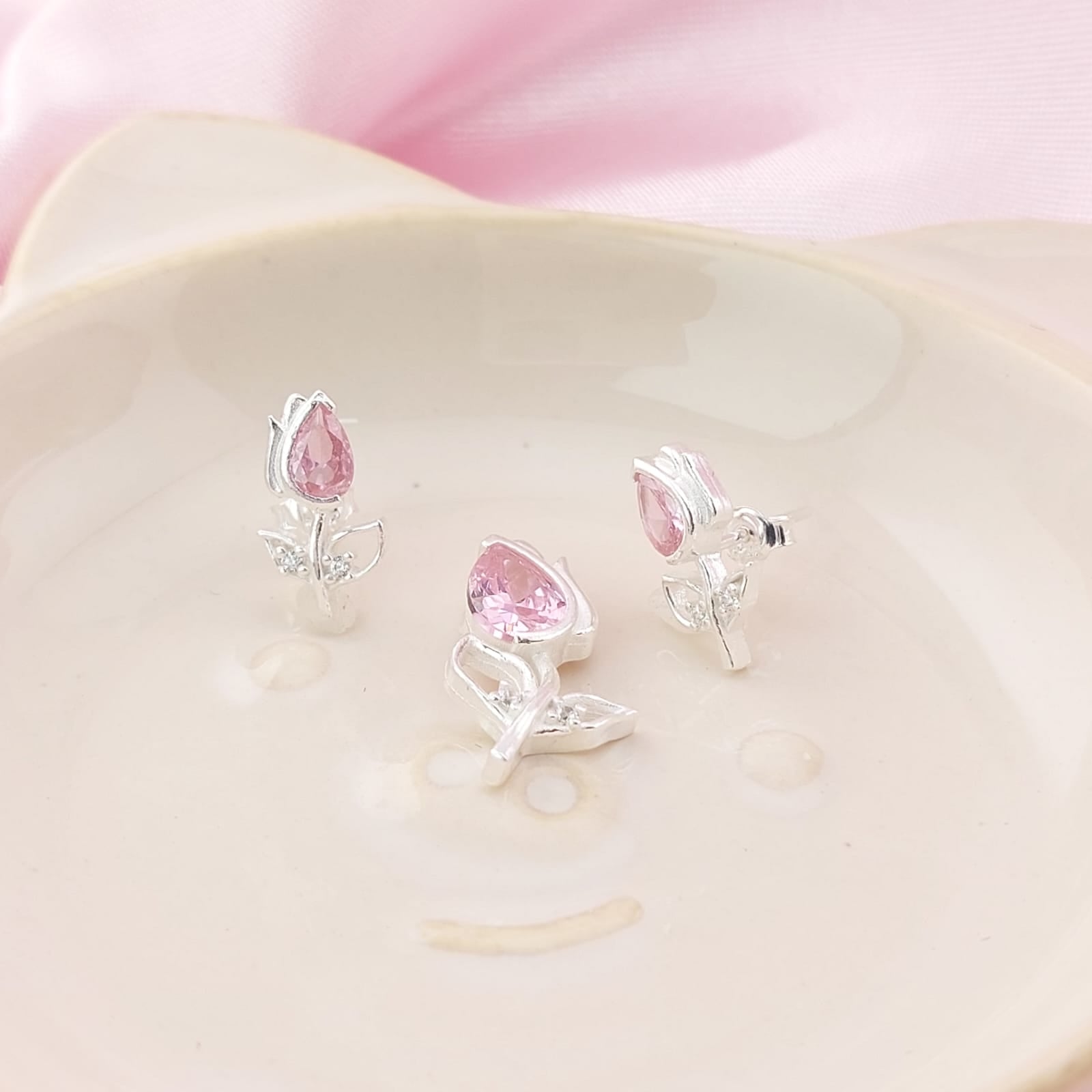 Juego Tulipán Dama Plata 925 26914