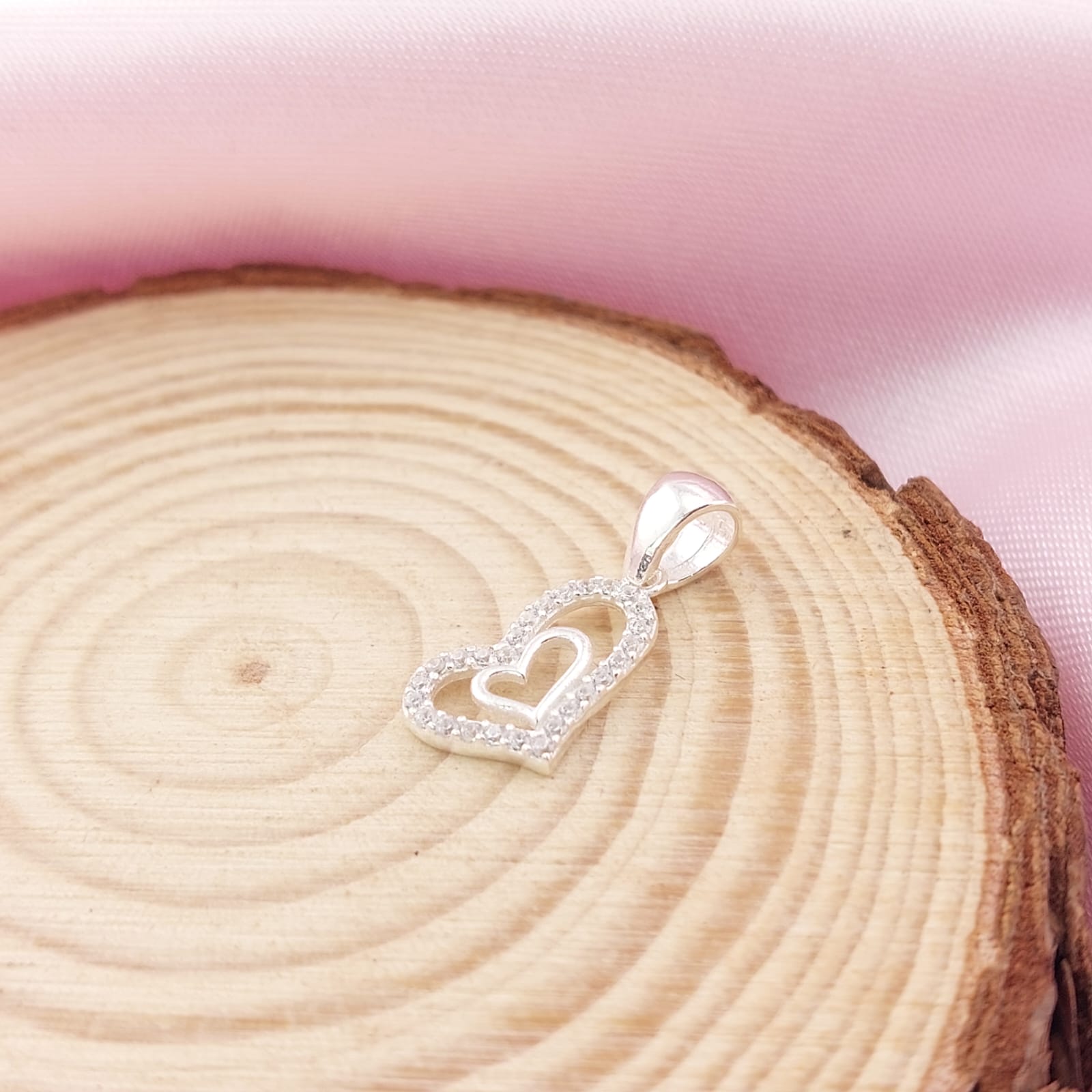 Dije Corazón 14mm Plata 925 26924