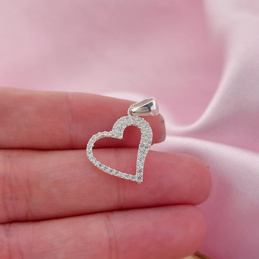 Dije Corazón 16mm Plata 925 26918
