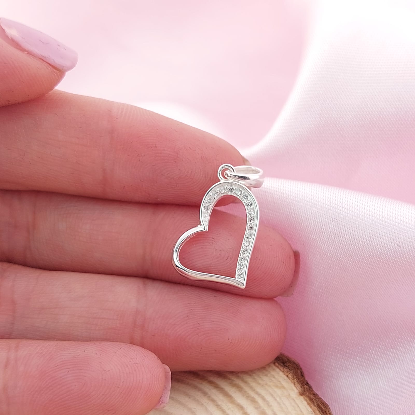 Dije Corazón 18mm Plata 925 26922
