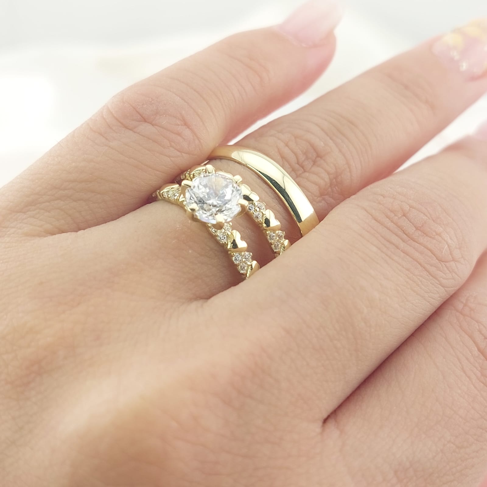 Anillos Trío Matrimonio Oro 10k 5.0g 26971