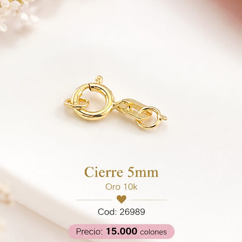 CIERRE 5MM ORO 10k 26989
