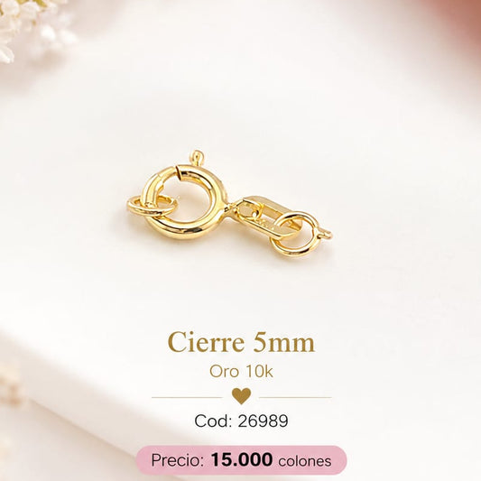 CIERRE 5MM ORO 10k 26989