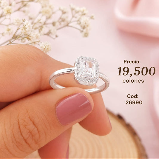 Anillo Compromiso Plata 925 26990