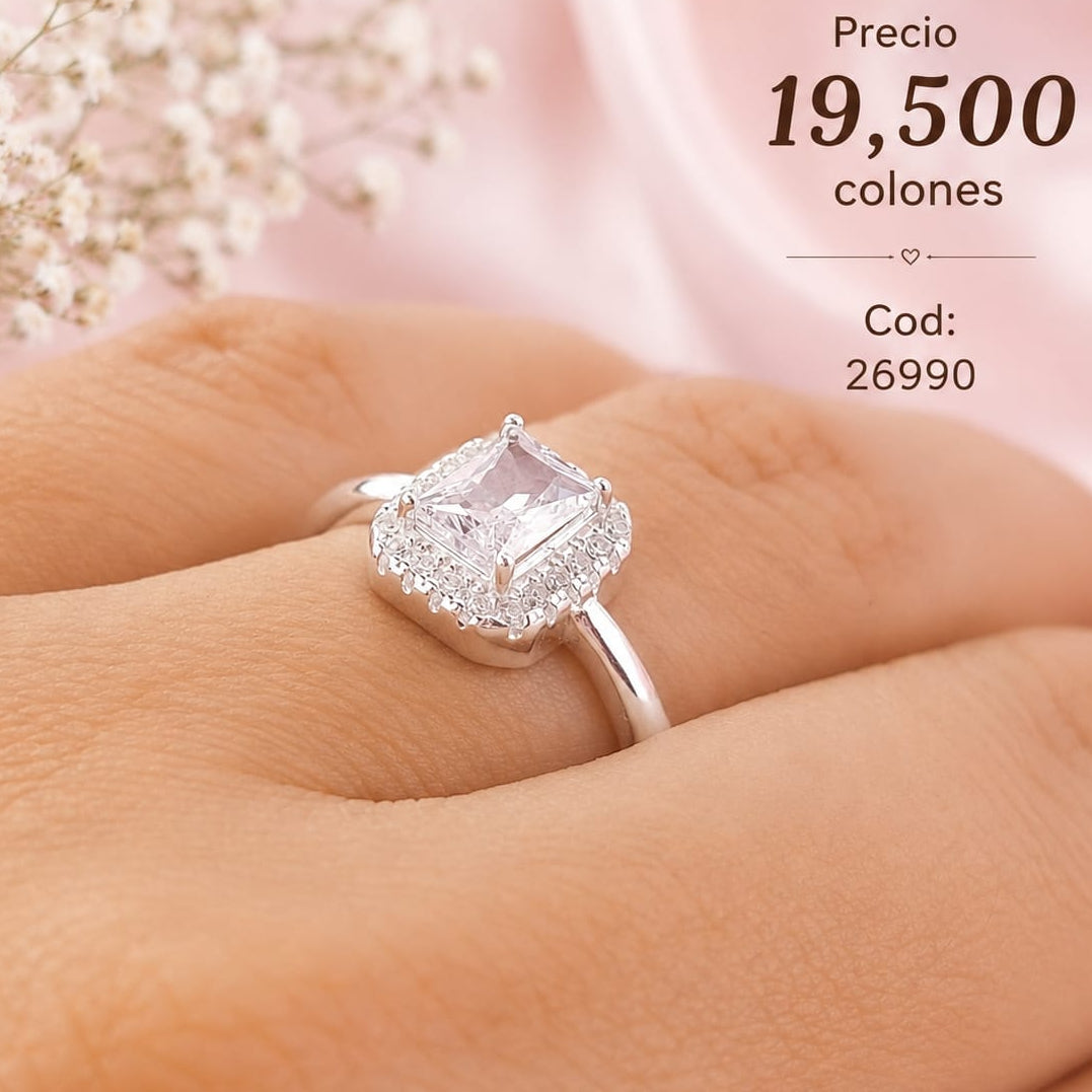 Anillo Compromiso Plata 925 26990
