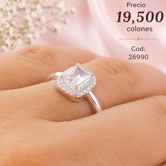 Anillo Compromiso Plata 925 26990