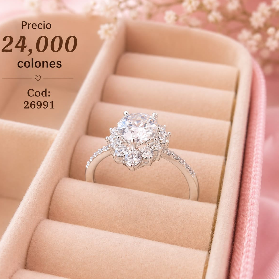 Anillo Compromiso Plata 925 26991