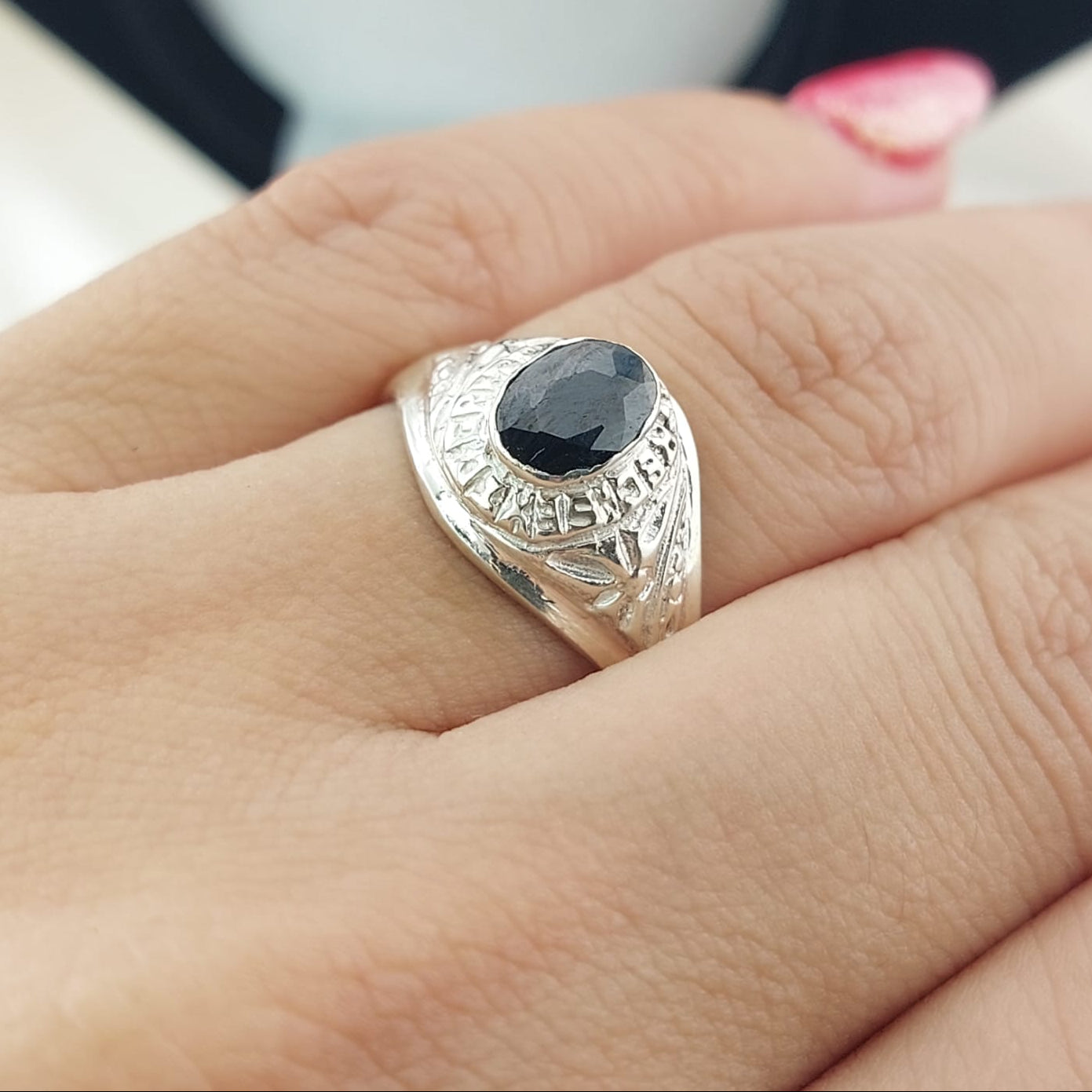 Anillo Graduación Sexto Plata 925 27002