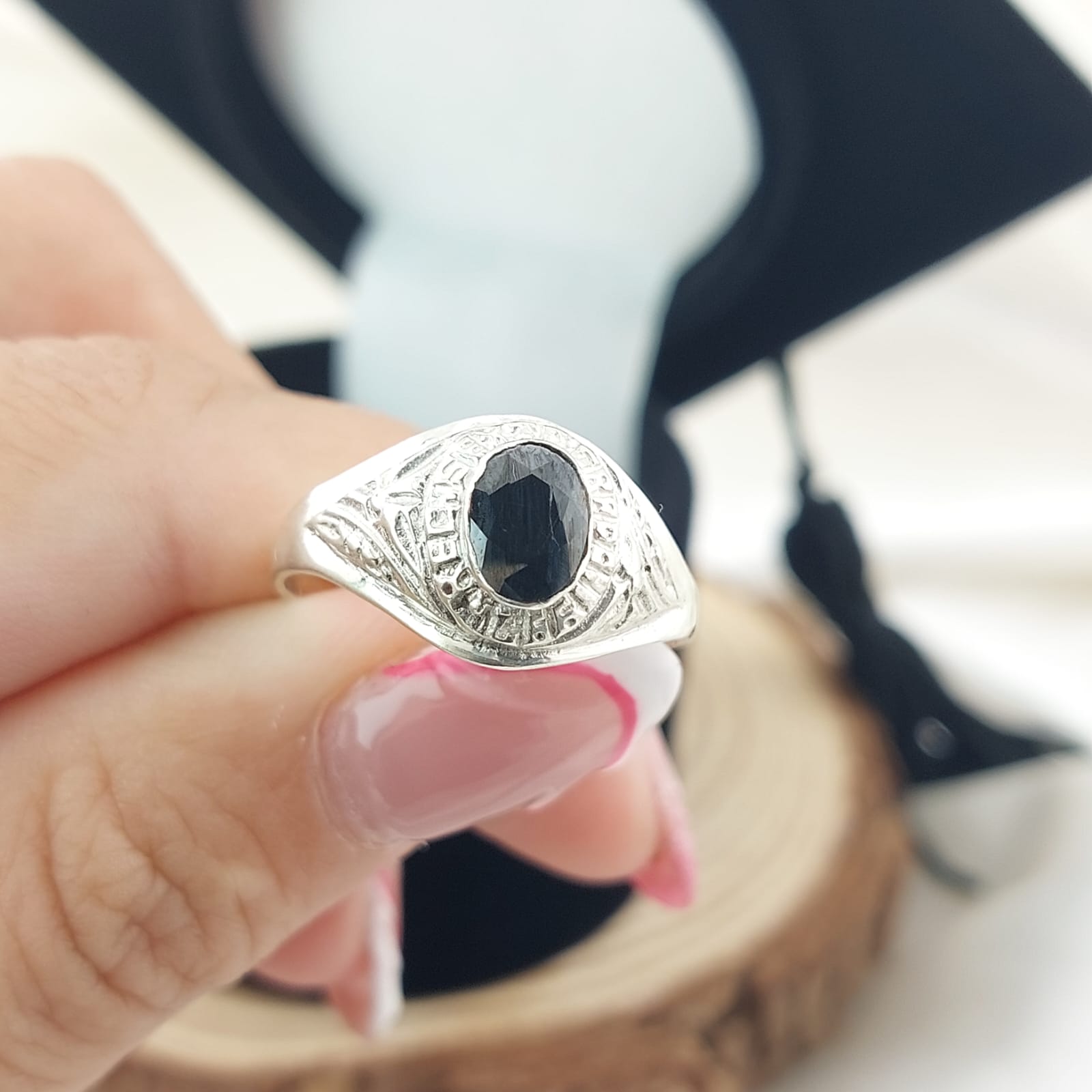 Anillo Graduación Sexto Plata 925 27002
