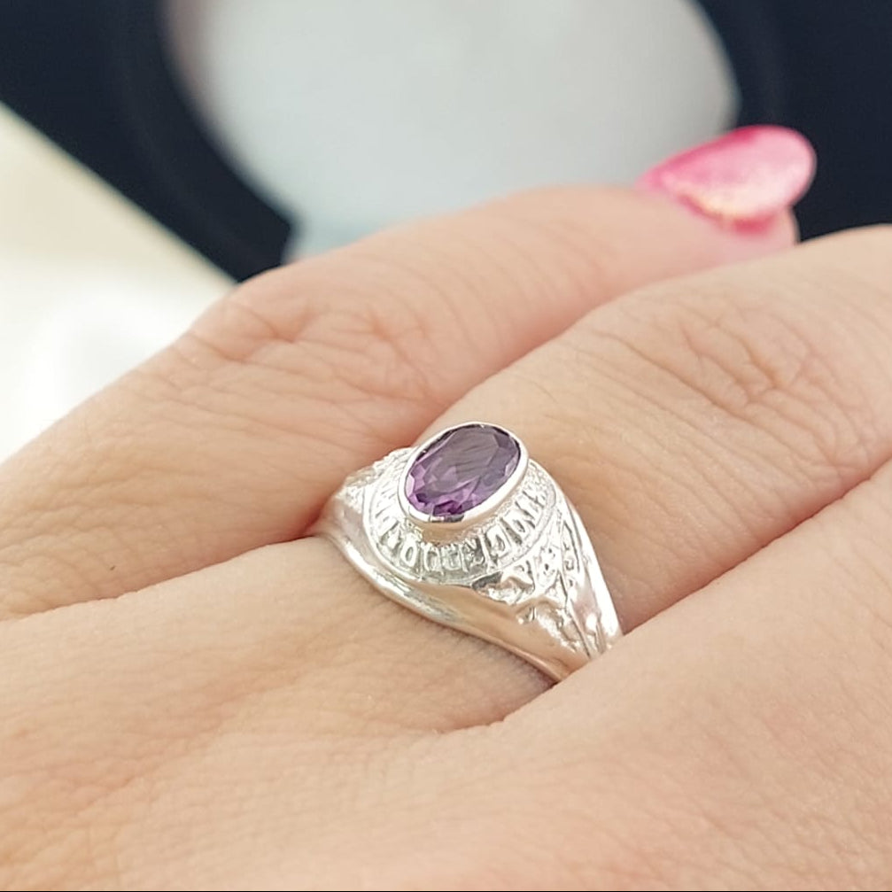 Anillo Graduación Plata 925 26999