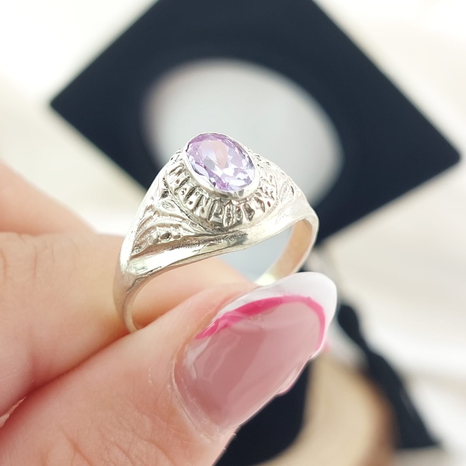 Anillo Graduación Sexto Plata 925 25952