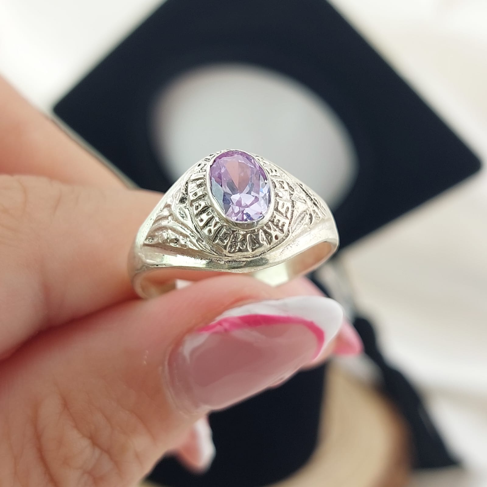 Anillo Graduación Sexto Plata 925 25952